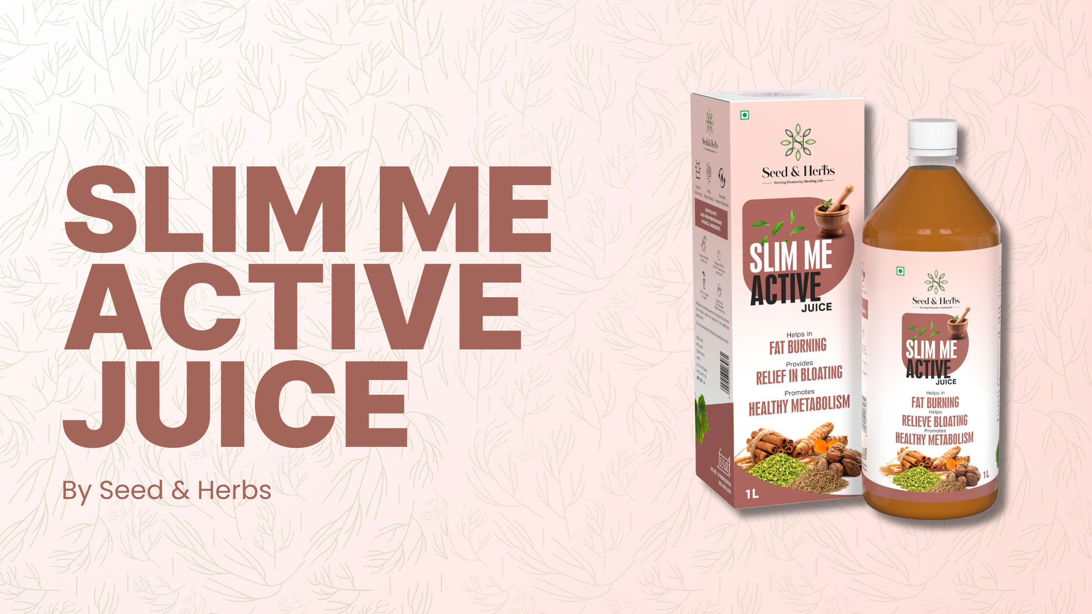 Slim Me Active Ayurvedic Juice by Seed and Herbs